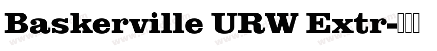 Baskerville URW Extr字体转换
